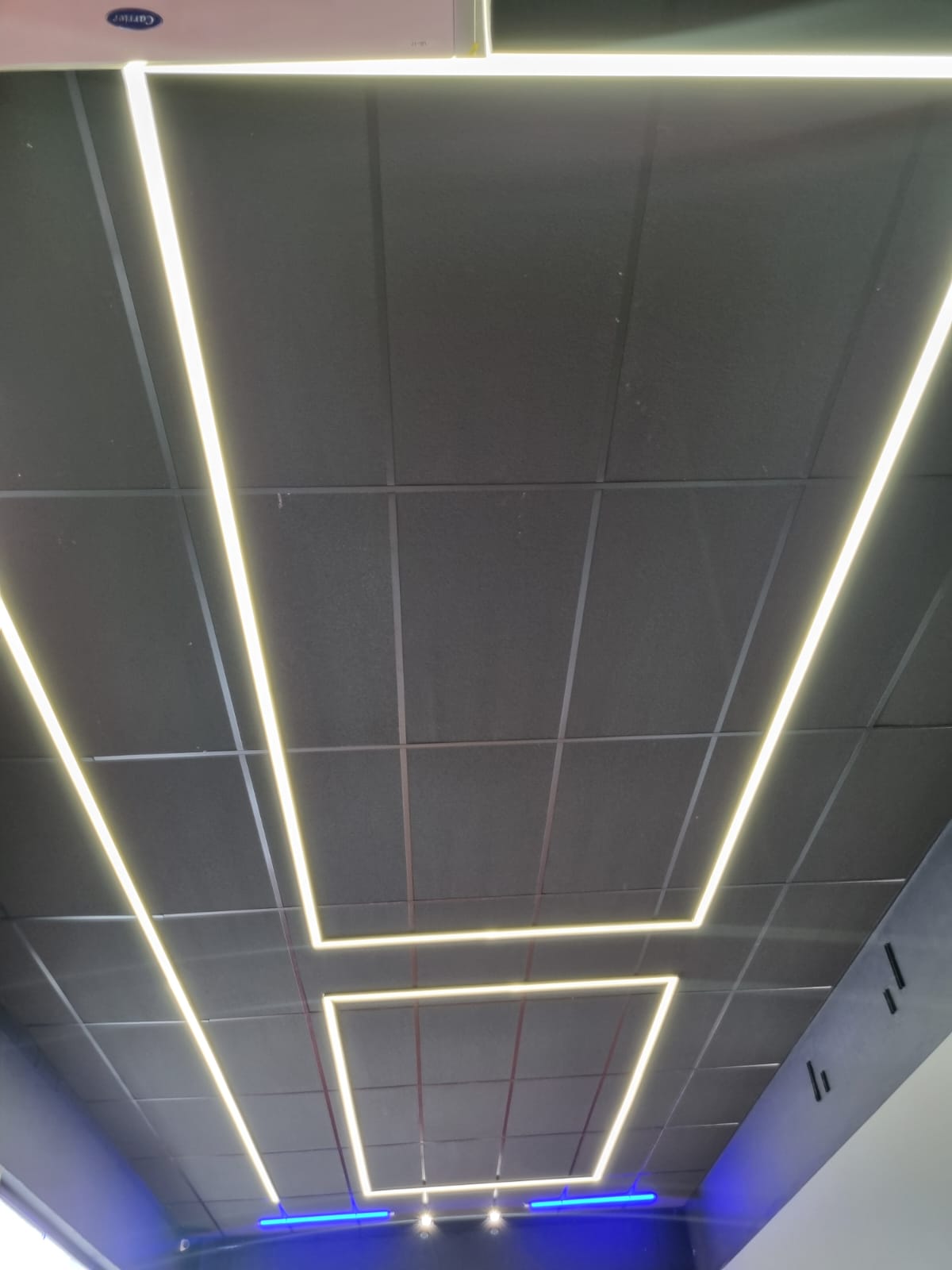 Forro com iluminação em LED